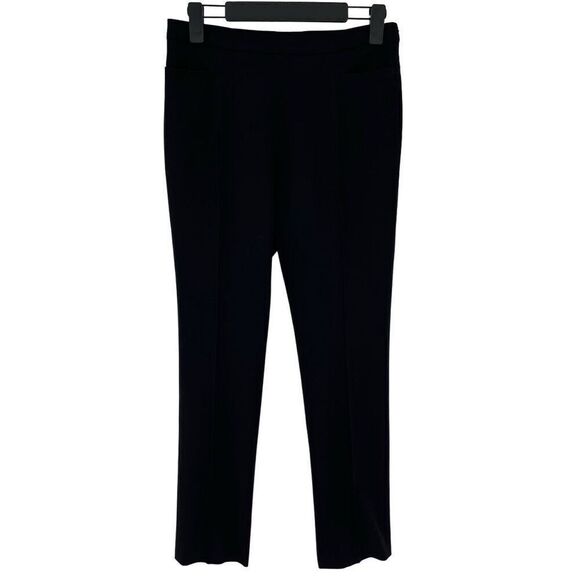 Akris Punto Wool Slim Ankle Pants Pockets Women US 4 Black 348262 - Picture 1 of 6
